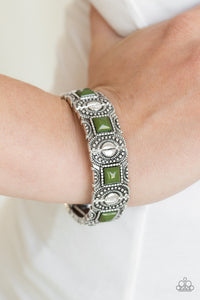 Bracelet Stretchy,Green,Tribal Trailblazer Green ✧ Bracelet