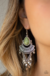 Earrings Fish Hook,Green,Vintage Vagabond Green ✧ Earrings