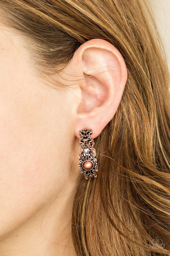 Exquisite Expense Copper ✧ Hoop Earrings Hoop Earrings