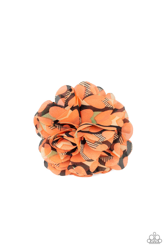 Flowery Fiesta Orange ✧ Blossom Hair Clip Blossom Hair Clip Accessory