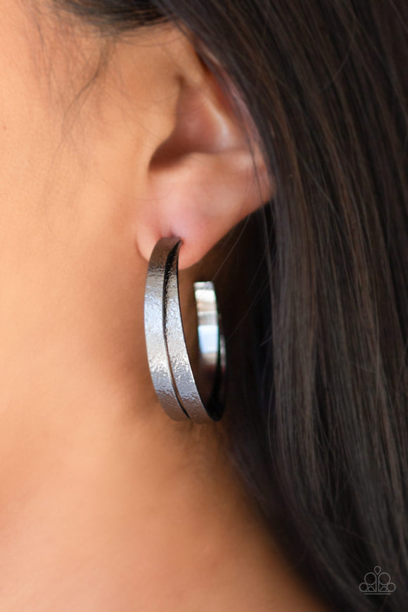 High-Class Shine Black ✧ Hoop Earrings Hoop Earrings