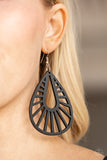 Coachella Chill Black ✧ Wood Earrings Earrings