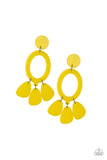 Sparkling Shores Yellow ✧ Acrylic Post Earrings Post Earrings