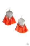 Tassel Tribute Orange ✧ Tassel Earrings Earrings