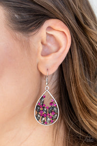 Earrings Fish Hook,Multi-Colored,Pink,Cash or Crystal? Pink ✧ Earrings