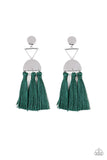 Tassel Trippin Green ✧ Tassel Post Earrings Post Earrings