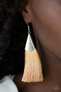 Brown,Earrings Fish Hook,Earrings Fringe,Earrings Tassel,In Full PLUME Brown ✧ Fringe Earrings