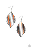 Leaf Motif Orange ✧ Earrings Earrings