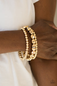 Bracelet Stretchy,Gold,A HAUTE Mess Gold  ✧ Bracelet