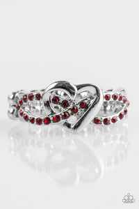 Hearts,Mother,Red,Ring Skinny Back,Valentine's Day,Heavenly Heart Red ✧ Ring