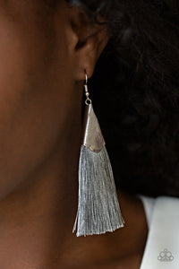 Earrings Fish Hook,Earrings Fringe,Earrings Tassel,Silver,In Full PLUME Silver ✧ Fringe Earrings