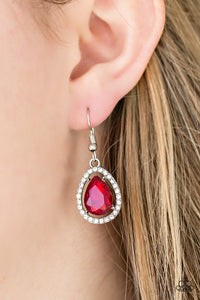 Earrings Fish Hook,Red,A One-GLAM Show Red ✧ Earrings