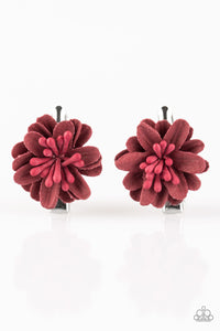 Flower Clip,Red,The Love BUD Red ✧ Flower Hair Clip
