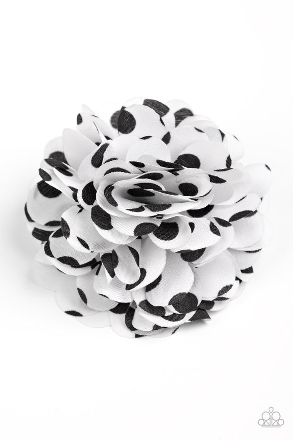 Polka Posy White ✧ Blossom Hair Clip Blossom Hair Clip Accessory
