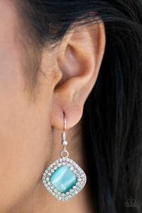 Blue,Earrings Fish Hook,Glam Glow Blue ✧ Earrings