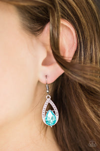 Blue,Earrings Fish Hook,Gatsby Grandeur Blue ✧ Earrings