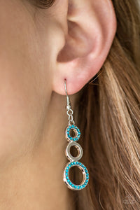 Blue,Earrings Fish Hook,Bubble Bustle Blue ✧ Earrings
