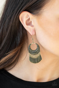 Brass,Earrings Fish Hook,Mesa Majesty Brass ✧ Earrings