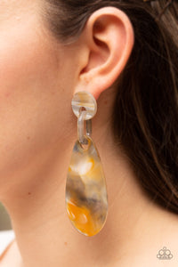 Earrings Acrylic,Earrings Post,Yellow,A HAUTE Commodity Yellow ✧ Acrylic Post Earrings