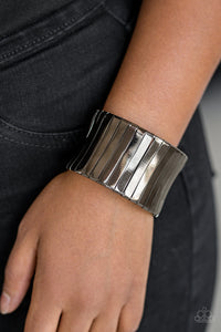 Black,Bracelet Cuff,Urban Uptrend Black ✧ Bracelet