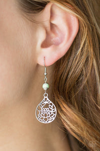 Earrings Fish Hook,Green,In Bloom Green ✧ Earrings