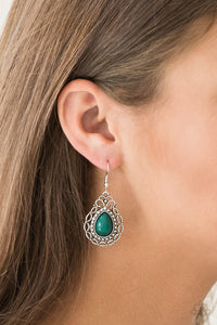 Earrings Fish Hook,Green,Flirty Finesse Green ✧ Earrings