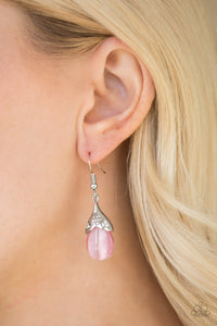 Earrings Fish Hook,Light Pink,Pink,Spring Dew Light Pink ✧ Earrings