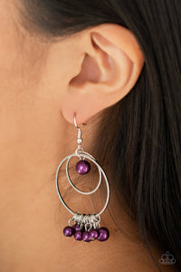 Earrings Fish Hook,Purple,New York Attraction Purple ✧ Earrings