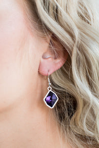 Earrings Fish Hook,Purple,Glow It Up Purple ✧ Earrings