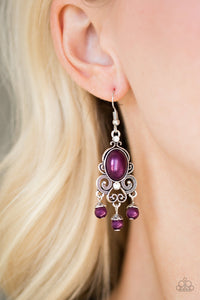Earrings Fish Hook,Purple,I Better Get GLOWING Purple ✧ Earrings