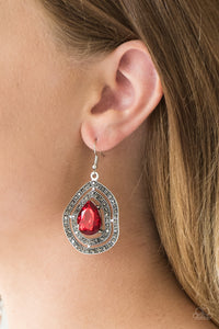 Earrings Fish Hook,Red,Royal Squad Red ✧ Earrings