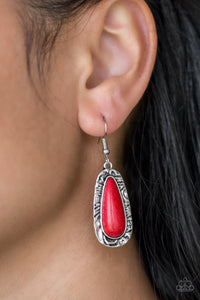 Earrings Fish Hook,Red,Cruzin' Colorado Red ✧ Earrings