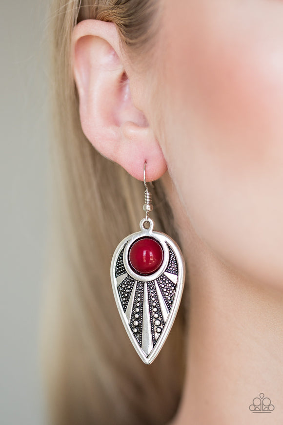 Take A WALKABOUT Red ✧ Earrings Earrings