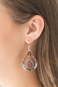 Brown,Earrings Fish Hook,Vogue Voyager Brown ✧ Earrings