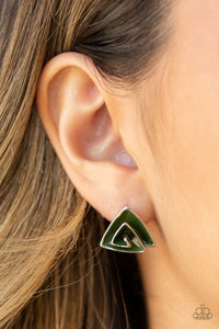 Earrings Post,Green,On Blast Green ✧ Post Earrings