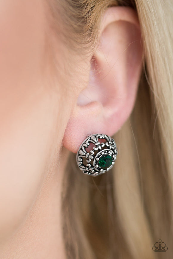 Courtly Courtliness Green ✧ Post Earrings Post Earrings