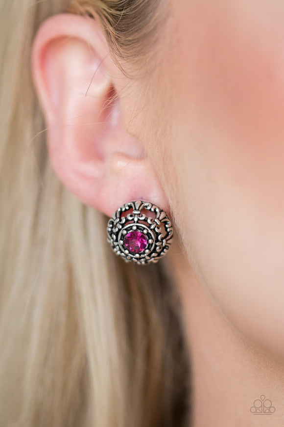 Courtly Courtliness Pink ✧ Post Earrings Post Earrings