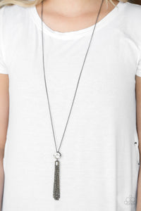 Black,Gunmetal,Necklace Long,Five-Alarm FIREWORK Black ✨ Necklace