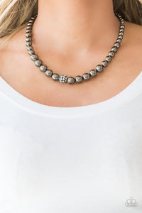 Black,Gunmetal,Necklace Short,New,High-Stakes FAME Black ✧ Necklace