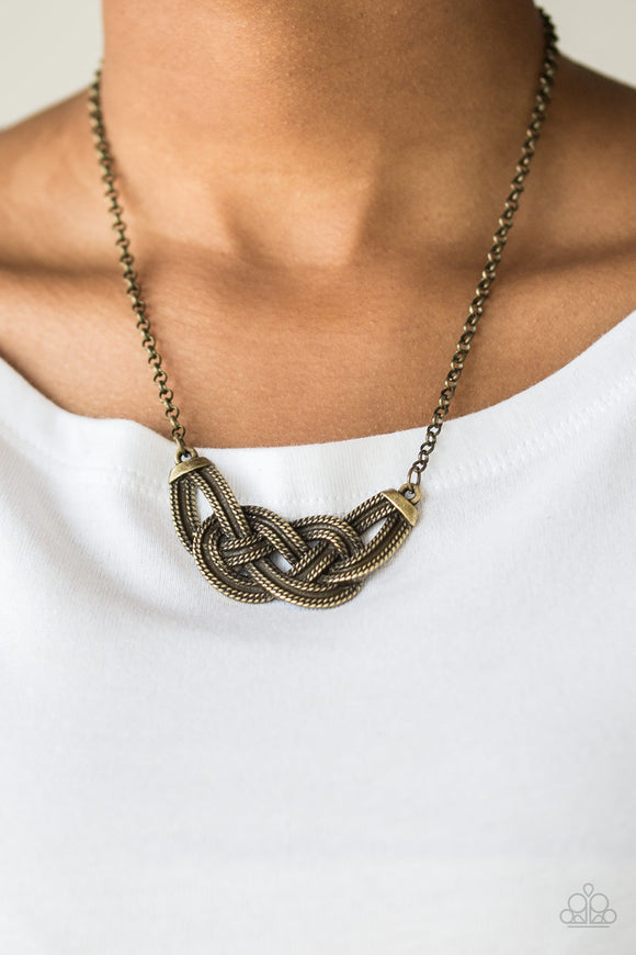 Nautically Naples Brass ✨ Necklace Short