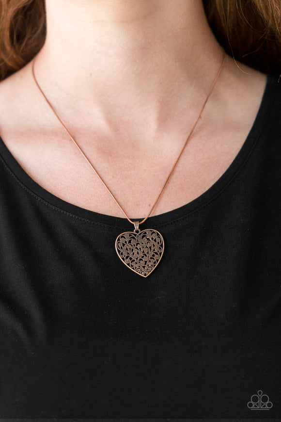 Look Into Your Heart Copper ✨ Necklace Short