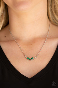 Green,Necklace Short,Sparkling Stargazer Green ✨ Necklace