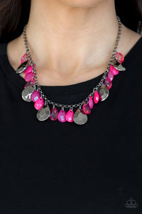 Necklace Short,Pink,Hurricane Season Pink ✨ Necklace