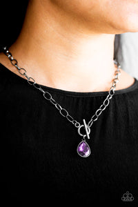 Necklace Short,Necklace Toggle,Purple,So Sorority Purple ✨ Necklace