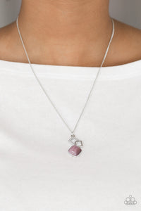 Necklace Short,Purple,Stylishly Square Purple ✨ Necklace