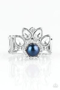 Blue,Ring Wide Back,Crown Coronation Blue ✧ Ring