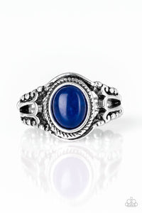 Blue,Ring Skinny Back,Peacefully Peaceful Blue ✧ Ring