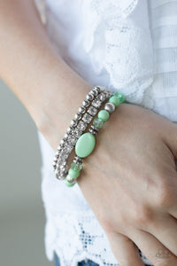 Bracelet Stretchy,Green,Modestly Madonna Green ✧ Bracelet