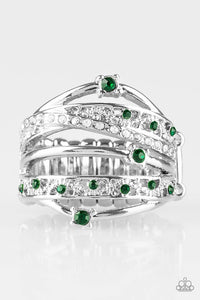 Green,Holiday,Ring Wide Back,Making The World Sparkle Green ✧ Ring