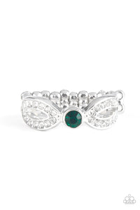 Green,Ring Skinny Back,Extra Side Of Elegance Green ✧ Ring